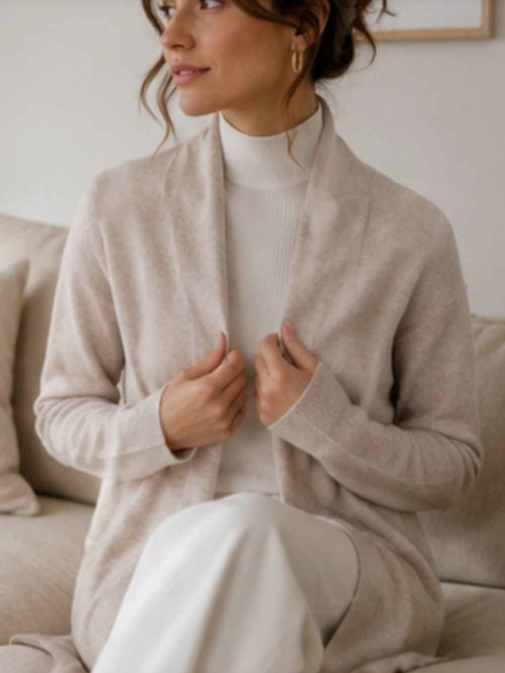 +Beryll 100% Cashmere Cream Sweater